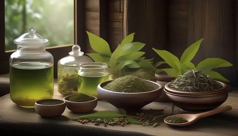 air rebusan daun ketumbar (ilustrasi oleh AI)