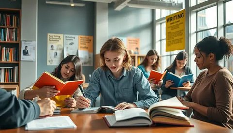 Ilustrasi karyawan, bekerja, rapat, suasana kantor. (Foto By AI)