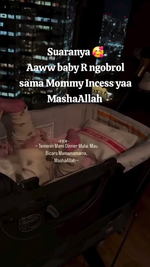 Gemasnya Saat Dengar Suara Baby R Anak Syahrini dan Reino Barack, Lembut Seperti Sang Ibunda
