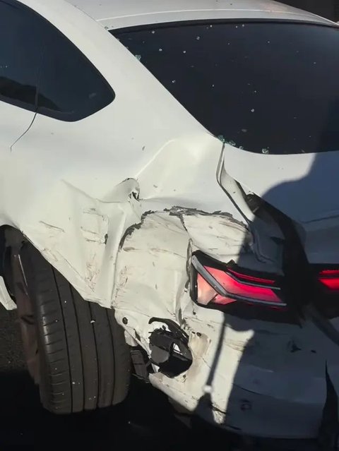 Potret Kondisi Aurelie Moeremans dan Mobil Usai Kecelakan di AS (Sumber: Instagram/aurelie)