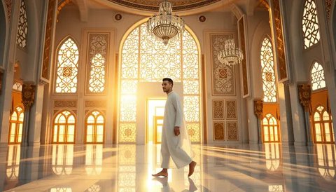 tata cara sholat sunnah Ilustrasi dibuat Stable Diffusion
