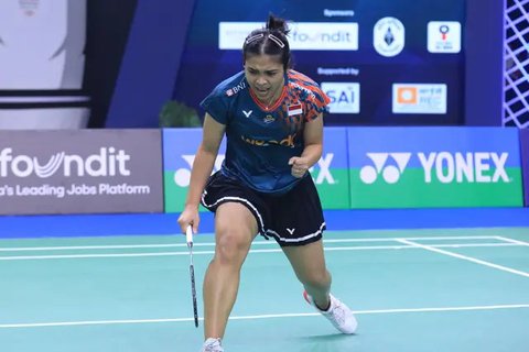 Tunggal putra Indonesia Jonatan Christie mengalahkan wakil Taiwan Wang Tzu Wei 21-18 dan 21-15 pada babak 32 besar India Open 2025 KD Jadhav Indoor Stadium, New Delhi, Rabu (15/1
