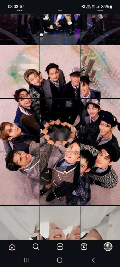 Potret Feed Instagram Grup K-Pop Usai Format Diubah. (Sumber: X/@nct_menfess/@zkjkye)