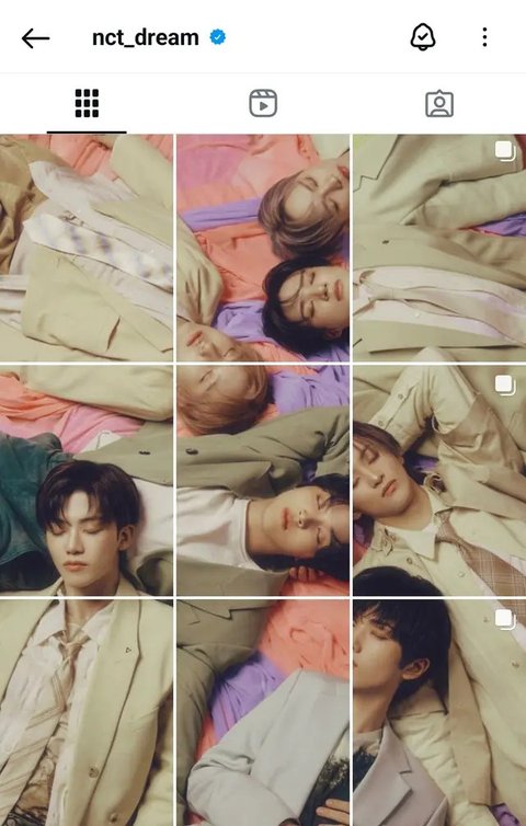 Potret Feed Instagram Grup K-Pop Usai Format Diubah. (Sumber: X/@nct_menfess/@zkjkye)