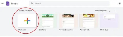 Tampilan Google Form (Sumber: Pinterest/Math Tech Connections)