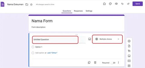Tampilan Google Form (Sumber: Pinterest/Math Tech Connections)