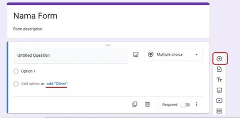 Tampilan Google Form (Sumber: Pinterest/Math Tech Connections)