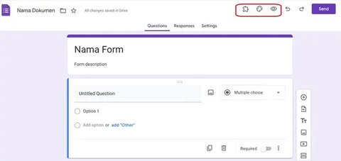 Tampilan Google Form (Sumber: Pinterest/Math Tech Connections)