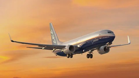 Ilustrasi pesawat Boeing 737 MAX (AFP Photo)