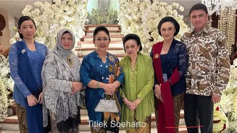 Keluarga Cendana Kembali Berkumpul di Pernikahan Cicit Soeharto. [@titieksoeharto]