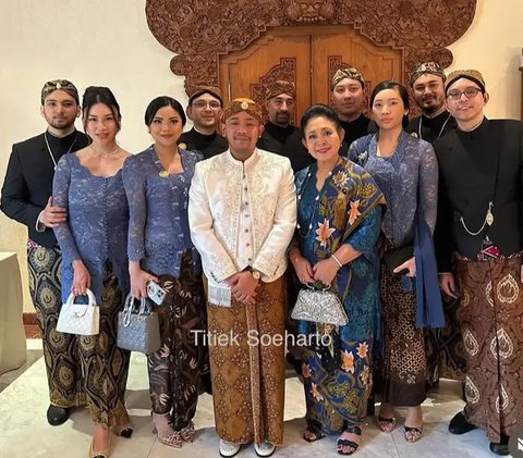 Keluarga Cendana Kembali Berkumpul di Pernikahan Cicit Soeharto. [@titieksoeharto]