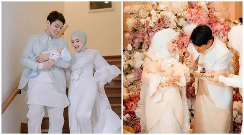 Potret Beda Penampilan Lesti Kejora di Akikah Anak Pertama dan Kedua. (Sumber: Instagram/lestikejora)