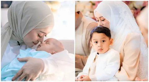 Potret Beda Penampilan Lesti Kejora di Akikah Anak Pertama dan Kedua. (Sumber: Instagram/lestikejora)