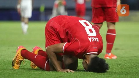 Timnas Indonesia - Arkhan Kaka ekspresi loyo (Bola.com/Adreanus Titus)