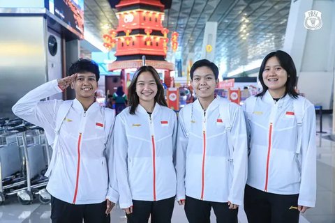 Rinov Rivaldy dan Siti Fadia Silva Ramadhanti siap memberikan yang terbaik setelah ditunjuk sebagai kapten serta wakil kapten di Badminton Asia Mixed Team Championships 2025. (foto: PBSI)