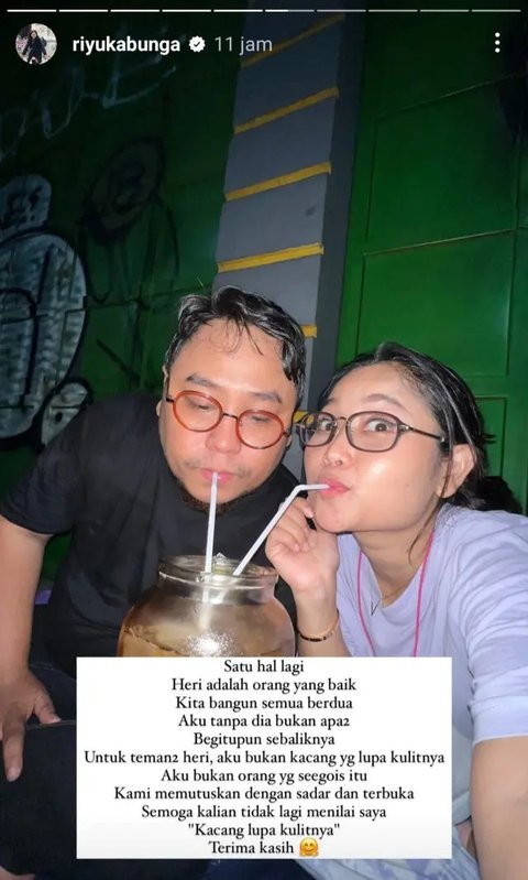 Potret Heri Horeh dan istri (Sumber: Instagram/@riyukabunga)