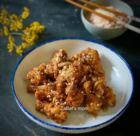 Resep ayam madu Korea. (dok. Cookpad @sinthiatan)