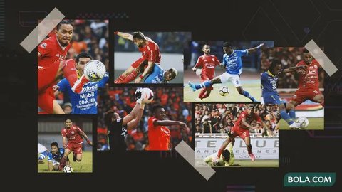 Striker Persija Jakarta, Gustavo Almeida mendapatkan penjagaan ketat dari bek Persib Bandung, Nick Kuipers dalam laga pekan keenam BRI Liga 1 2024/2025 di Stadion Si Jalak Harupat, Kabupaten