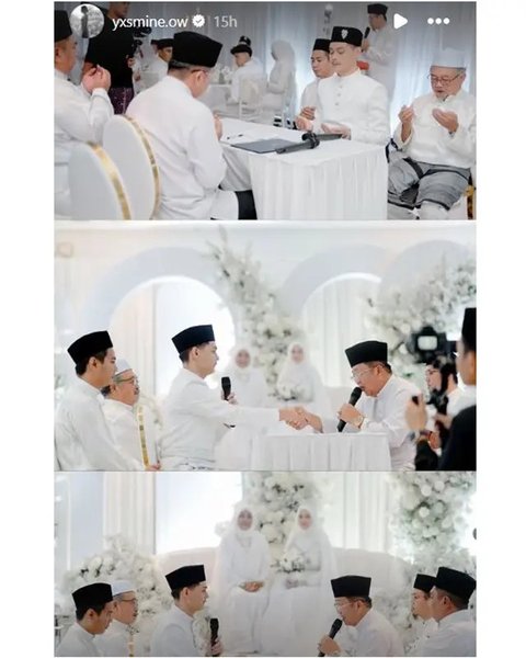 Pernikahan kedua Yasmine Ow eks istri Aditya Zoni. (sumber: Instagram/yxsmine.ow)
