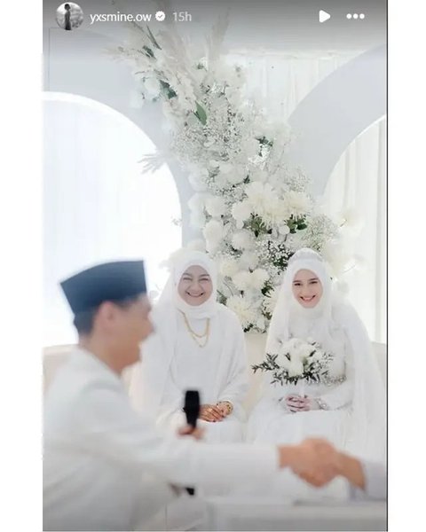 Pernikahan kedua Yasmine Ow eks istri Aditya Zoni. (sumber: Instagram/yxsmine.ow)