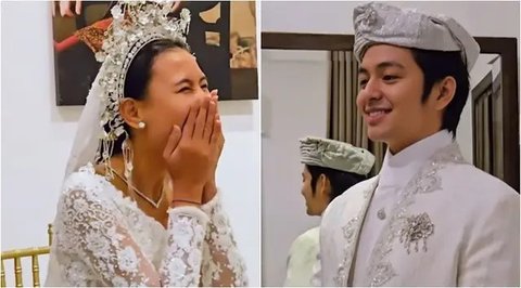 Momen Angga dan Shenina fitting baju pengantin. (sumber: Instagram/didietmaulana)
