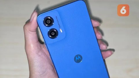 Moto G45 5G Resmi Meluncur di Indonesia. (Liputan6.com/ Agustinus Mario Damar)