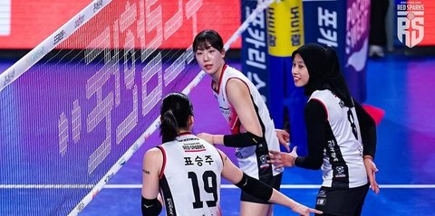 Hasil Korean V League 2024/2025: Bapuk, Red Sparks Keok Dihajar AI Peppers
