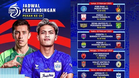 Pemain Persib Bandung, Marc Klok (kiri) berebut bola dengan pemain Persija Jakarta, Maciej Gajos dalam laga lanjutan BRI Liga 1 2024/2025 di Stadion Patriot Candrabhaga, Bekasi, Minggu (16/02