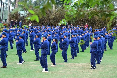 Presiden Prabowo Subianto bersama para menteri mengikuti retret di Akmil Magelang Jawa Tengah, Minggu (27/10/2024). (Foto: Muchlis Jr - Biro Pers Sekretariat Presiden)