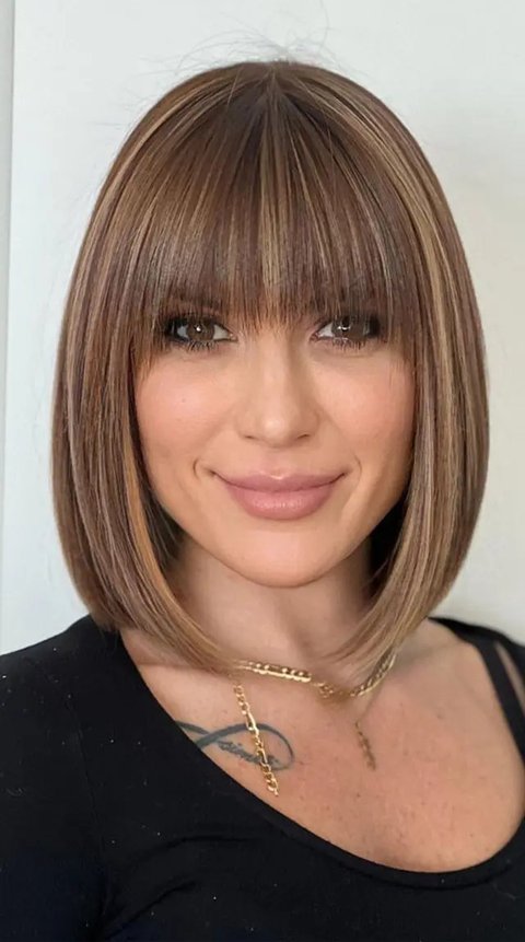 Inilah pilihan potongan rambut yang cocok untuk bentuk wajah bulat/copyright pinterest/mindymcknight33