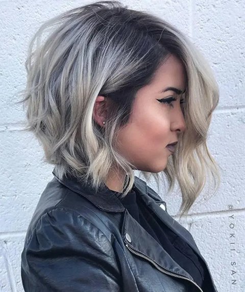 Inilah pilihan potongan rambut yang cocok untuk bentuk wajah bulat/copyright pinterest/mindymcknight33