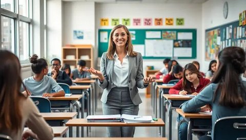 kepribadian guru adalah Ilustrasi dibuat AI