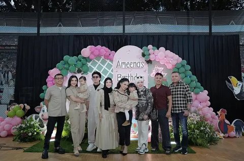 Momen Ulang Tahun Ameena ke-3. (Sumber: Instagram/aurelie.hermansyah)