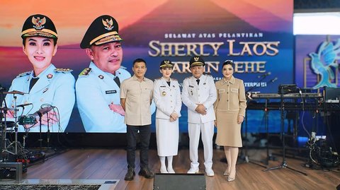 Potret Ashanty Hadiri Syukuran Pelantikan Sherly Tjoana Laos Sebagai Gubernur Maluku Utara, Tampil Cantik Serba Coklat