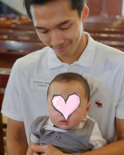Potret Baby Jayden Anak Jonatan Christie dan Shanju Dibaptis. (Sumber: Instagram/shanju)