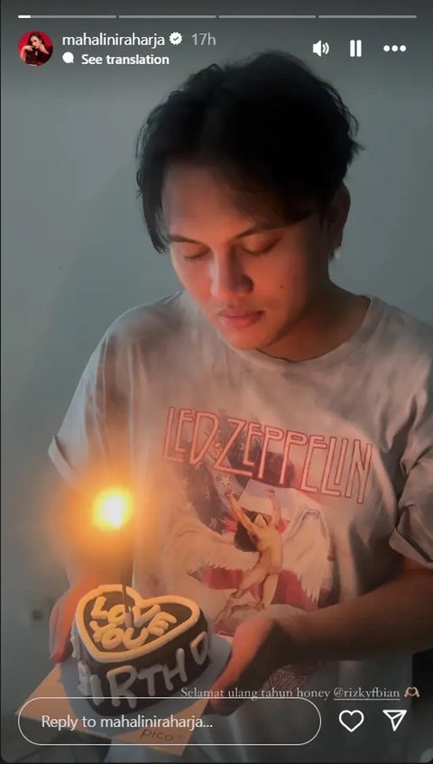 Potret Kejutan UItah Sederhana Rizky Febian dari Mahalini. (Sumber: Instagram/mahaliniraharja)