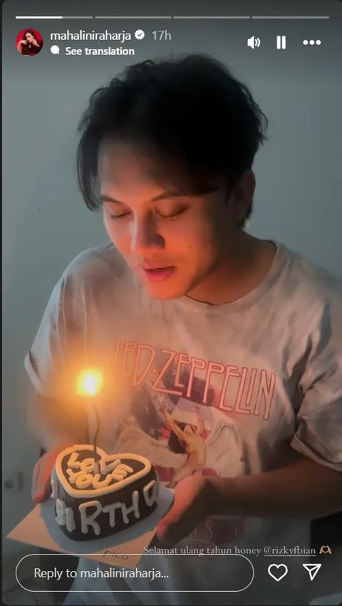 Potret Kejutan UItah Sederhana Rizky Febian dari Mahalini. (Sumber: Instagram/mahaliniraharja)