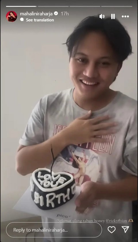 Potret Kejutan UItah Sederhana Rizky Febian dari Mahalini. (Sumber: Instagram/mahaliniraharja)