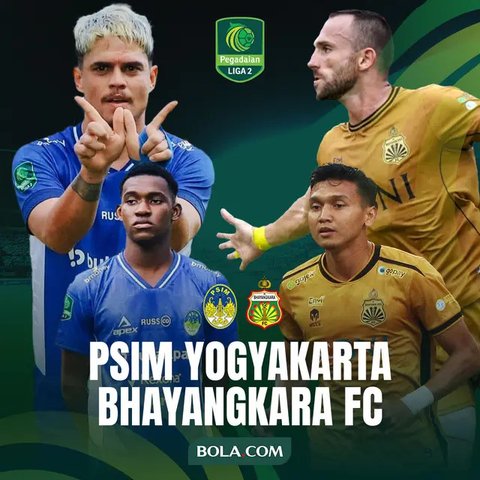 Pegadaian Liga 2 - PSIM Yogyakarta Vs Bhayangkara FC (Bola.com/Adreanus Titus)