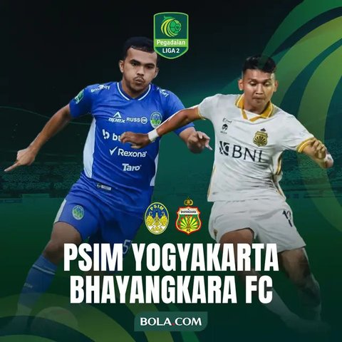 Pegadaian Liga 2 - PSIM Yogyakarta Vs Bhayangkara FC (Bola.com/Adreanus Titus)