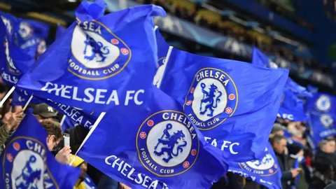 Chelsea ketika mengalahkan Southampton dengan skor 4-0 di ajang Liga Inggris 2024/2025. (JUSTIN TALLIS / AFP)