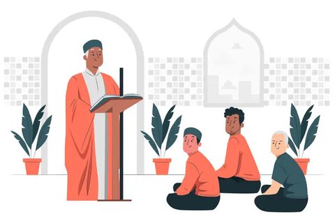 Kultum atau kuliah tujuh menit, biasanya menjadi salah satu rangkaian kegiatan dalam pelaksanaan shalat sunat Tarawih Ramadan (Liputan6.com/Jayadi Supriadin_