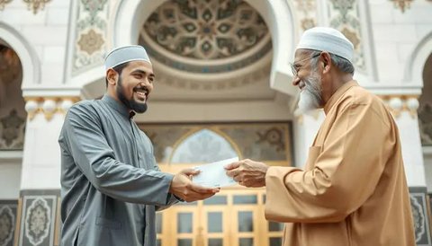 tujuan mengeluarkan zakat fitrah Ilustrasi dibuat AI