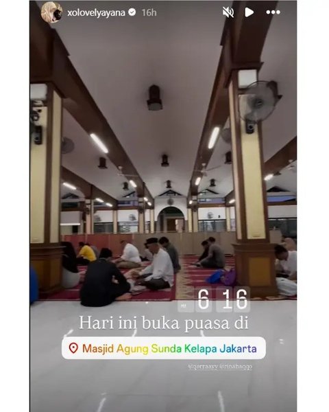 Momen Ayana Moon Jalani Ramadhan di Indonesia. (sumber: Instagram/xolovelyayana)
