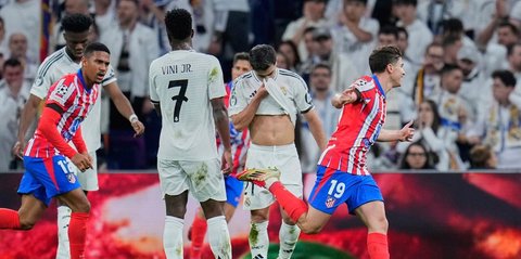 Hasil Real Madrid vs Atletico Madrid: Skor 2-1