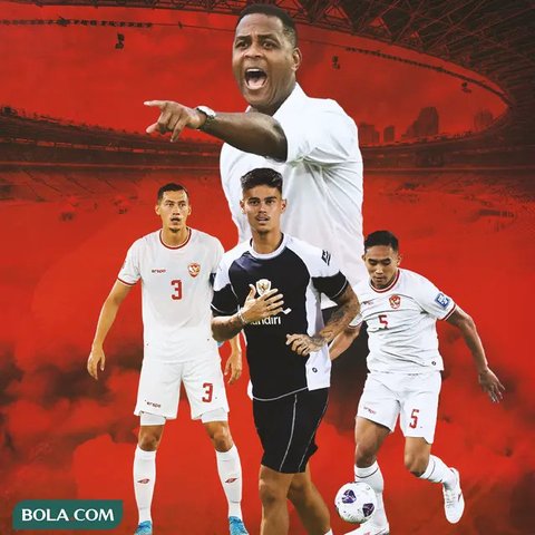 Timnas Indonesia - Marselino Ferdinan, Calvin Verdonk, Thom Haye (Bola.com/Adreanus Titus)