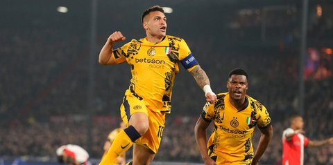 Hasil Feyenoord vs Inter Milan: Skor 0-2