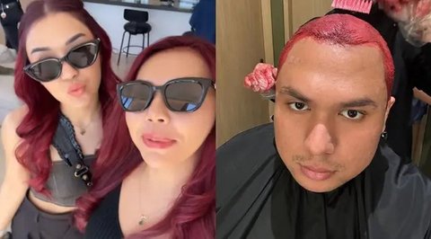 Potret Keanu, Awkarin, Lula Lahfah, Risya Brabo Kompak dengan Rambut Merah (instagram.com/lulalahfah)