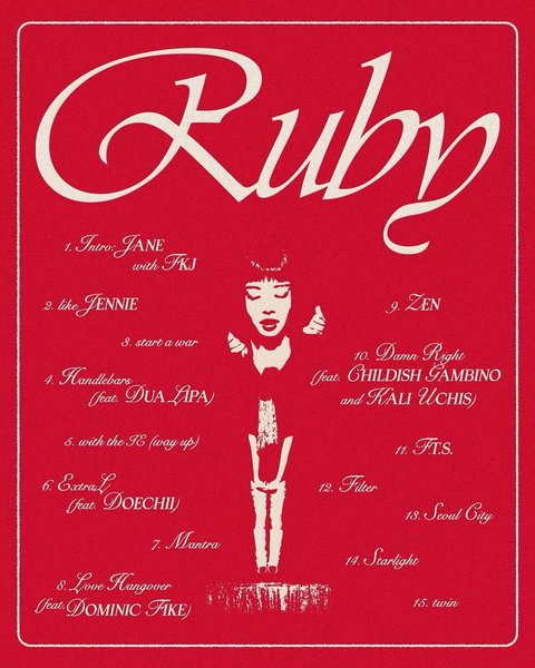 Jennie BLACKPINK Resmi Rilis Album Solo Pertamanya 'Ruby', Dapat Dukungan Penuh dari Lisa dan Rose