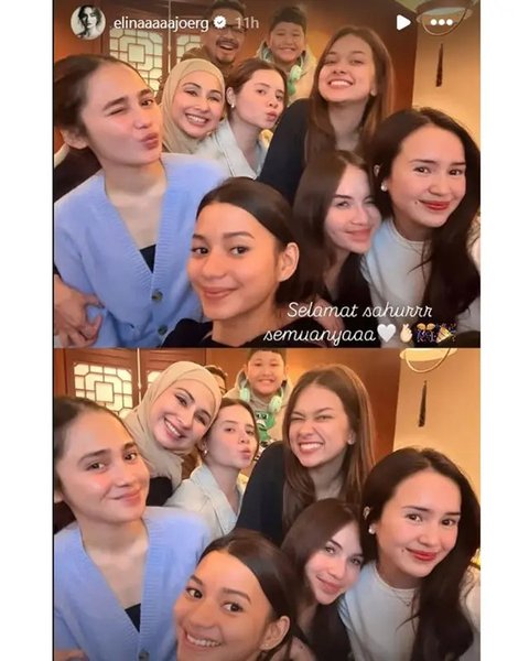 Potret sahur bareng pemain Mermaid in Love. (sumber: Instagram/kangferrymaryadi)